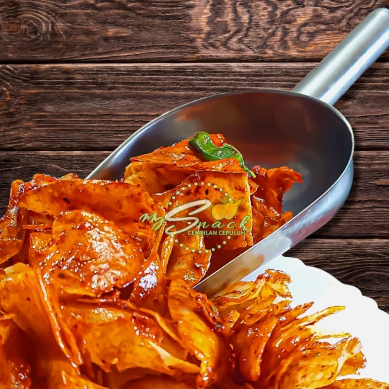 

PaHe Paket Hemat SIPEDE Kripik Singkong Sambal Tumis Pedas Manis DAUN JERUK
