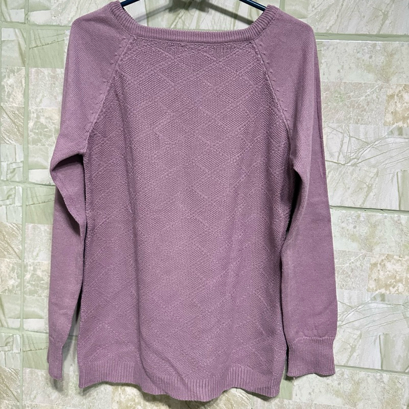 sweater rajut lilac