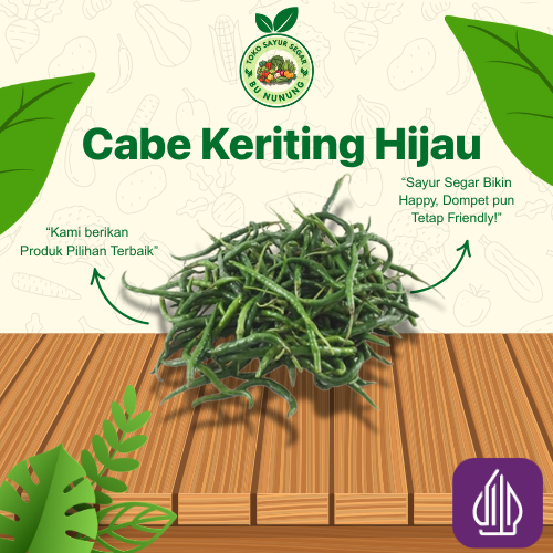 

Cabai Keriting Hijau Fresh Instan/Saameday