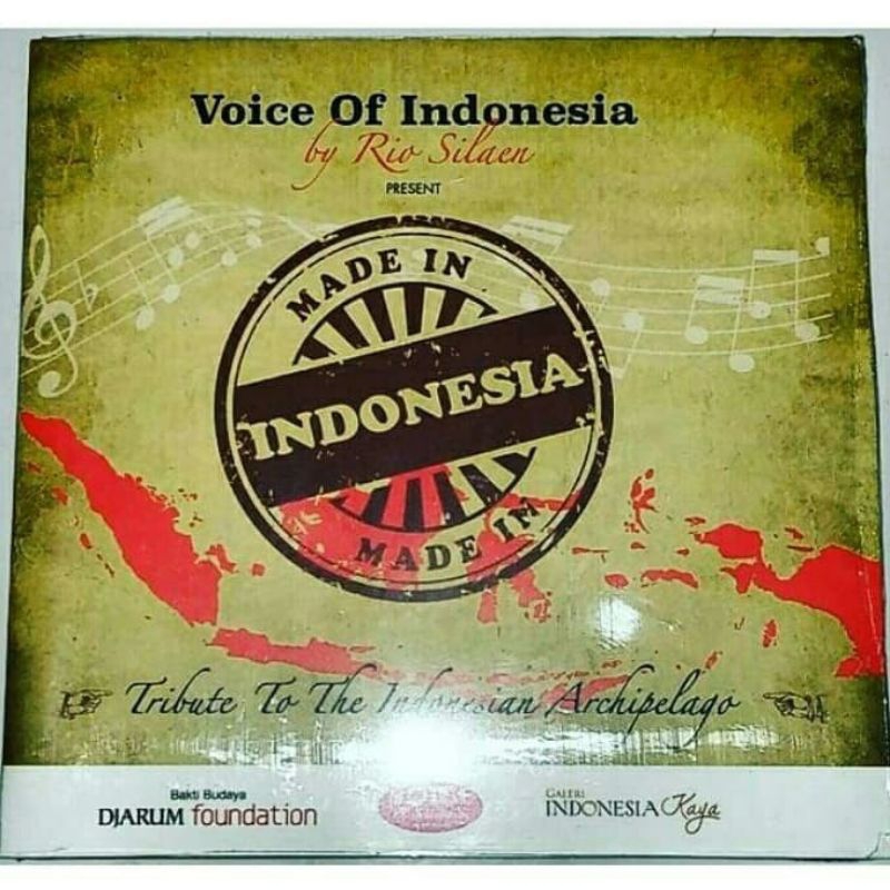 CD Voice Of Indonesia by Rio Silaen - Made In Indonesia . Tribute To The Indonesian Archipelago