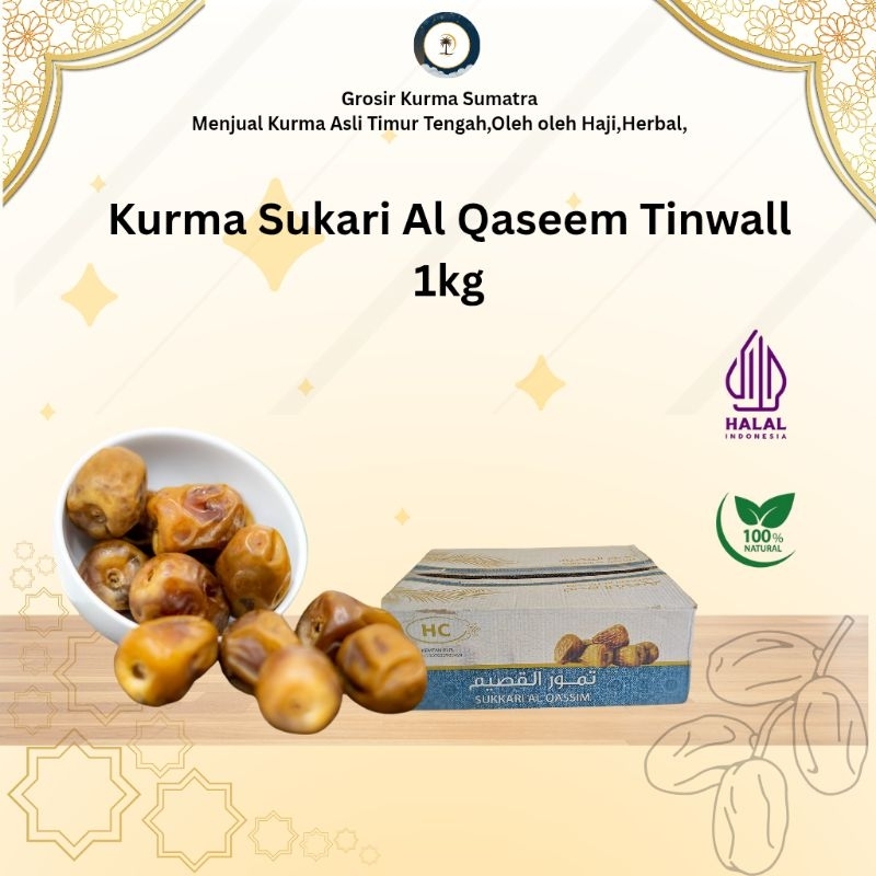 

KURMA SUKKARI AL-QASEEM 1kg - KURMA Timur Tengah