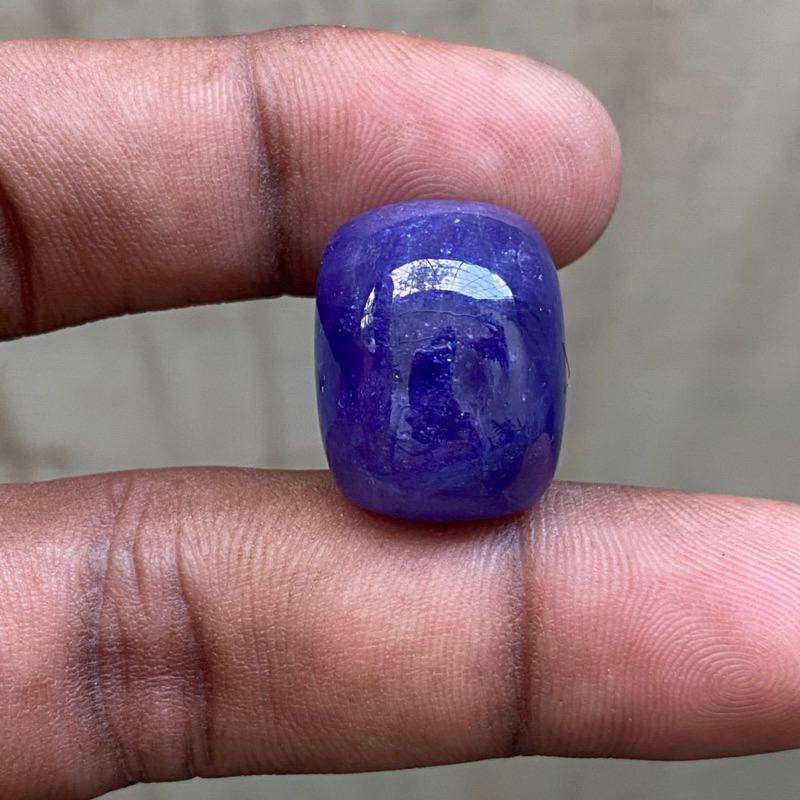 Natural Blue Tanzanite Big Size Batu Blue Tanzanite Batu Tanzanite Cabochon CT 43 Dim 21x16.5x12