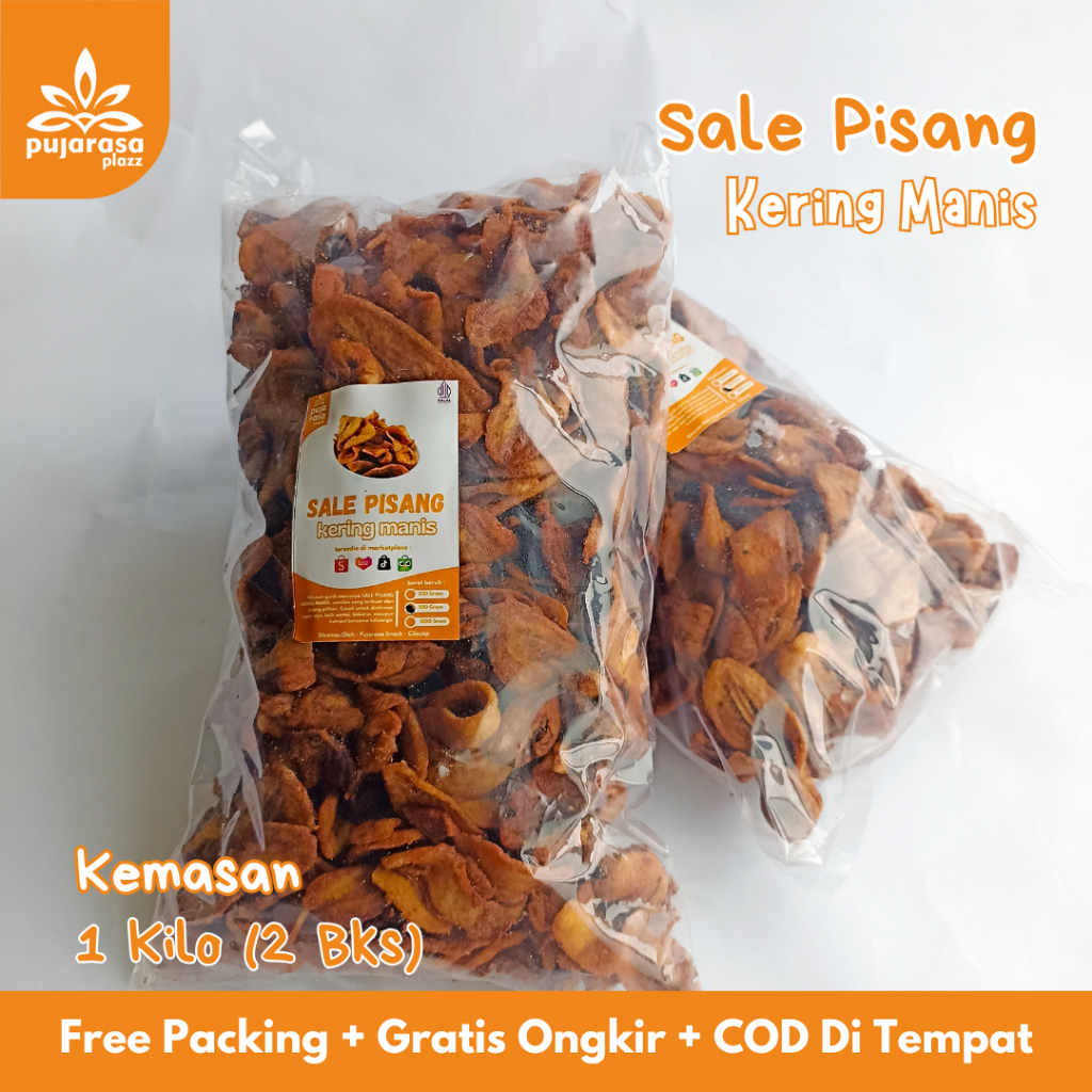 

PROMO 1 KG KERIPIK SALE PISANG KERING OVEN MANIS ASLI