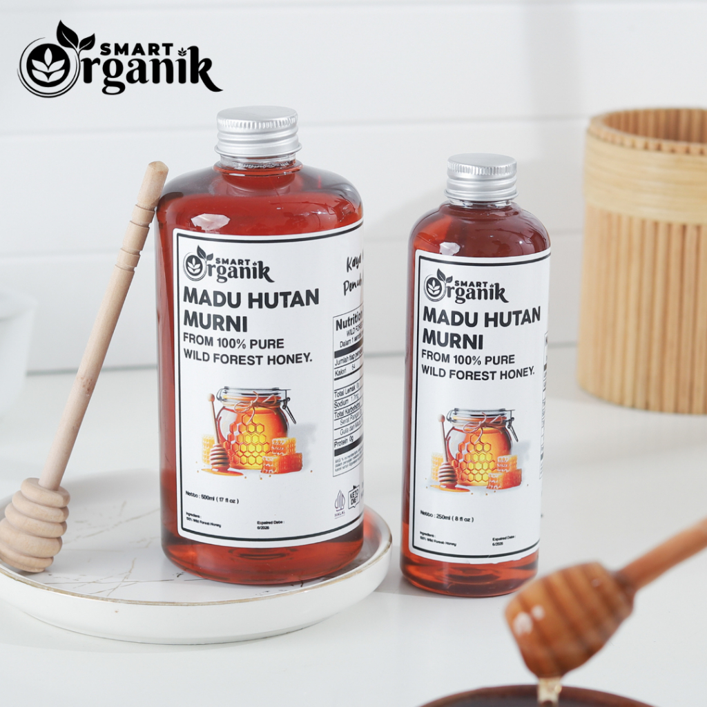 

SMART ORGANIK Madu Hutan / Natural Raw Forest Honey 100% Madu Murni Alami Tanpa Campuran