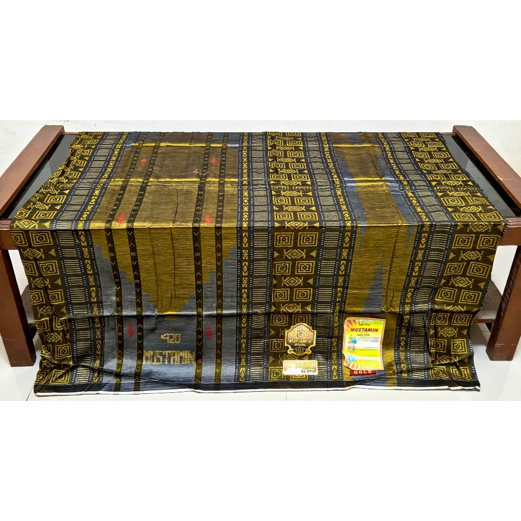 Sarung Tenun ATBM Mustamin 420 SGK Sutra 50% Exclusive