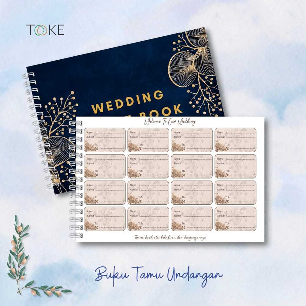 Buku Tamu Pernikahan / Buku Tamu Undangan Pernikahan / Weeding Goest Book / Buku Tamu / Buku Tamu Un