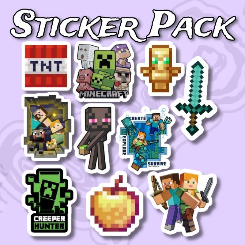

Sticker Pack isi 10 pcs vinyl waterproof