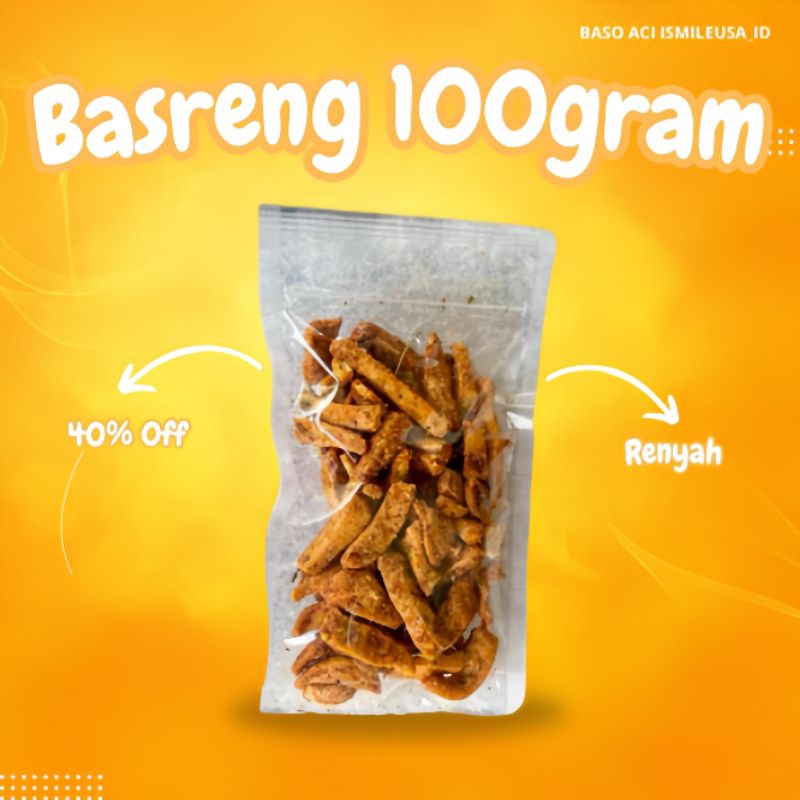 

Basreng 100gram toping baso aci