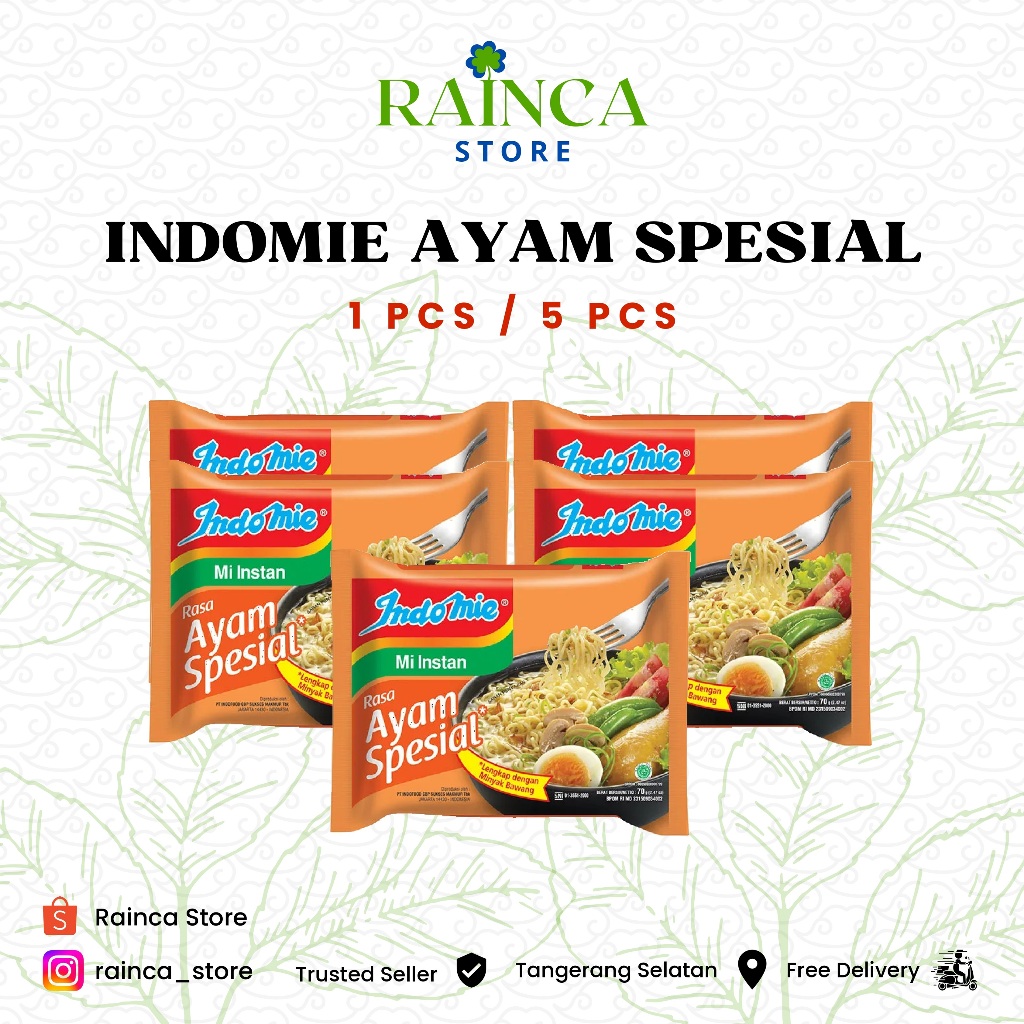 

Indomie Rasa Ayam Spesial 1 pcs 5 pcs Tangerang Selatan