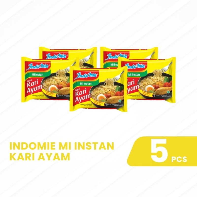 

Indomie Mi Instan Kari Ayam 5pcs