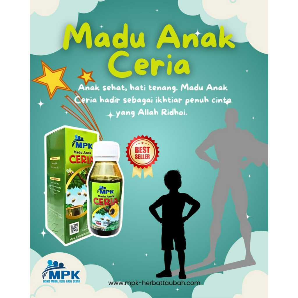 

Madu anak ceria 100% natural 150gr nutrisi