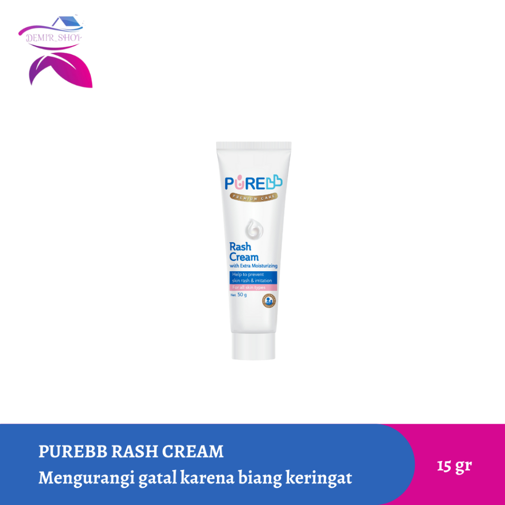 Purebb Rash Cream 15 gr - Krim Pereda Gatal Ruam Popok