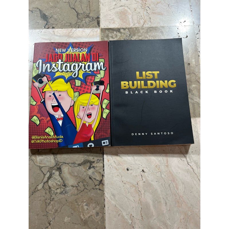 Buku Jago Jualan Instragram, List Building Balck Book, Denny Santoso