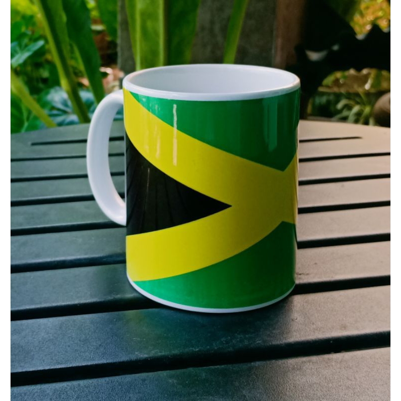 DJATIESHOP mug keramik jamaica gelas jamaika tempat minum rege bob marley aksesoris reggae