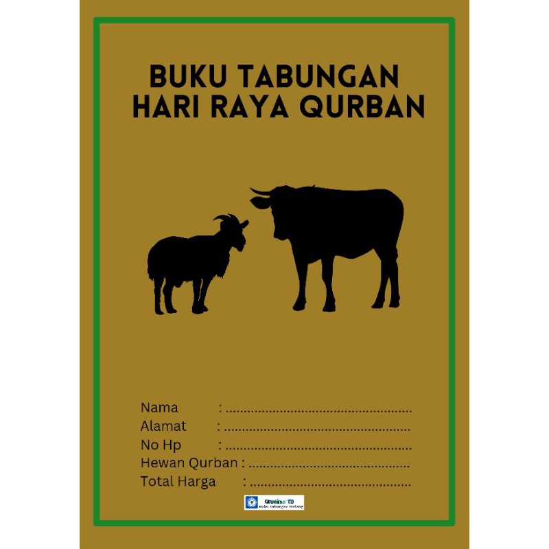 MOTIF AESTHETIC BUKU TABUNGAN HARI RAYA QURBAN IDUL FITRI