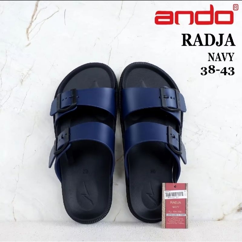 Sandal ANDO Size 38-43 - RADJA - HILFIGER - APOLLO - TOP - Sandal Selop Pria