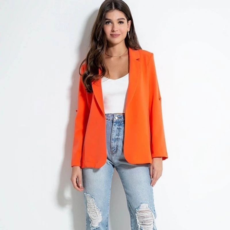 blazer wanita orange - blazer wanita hijau - blazer wanita merah - blazer wanita terbaru - blazer wa