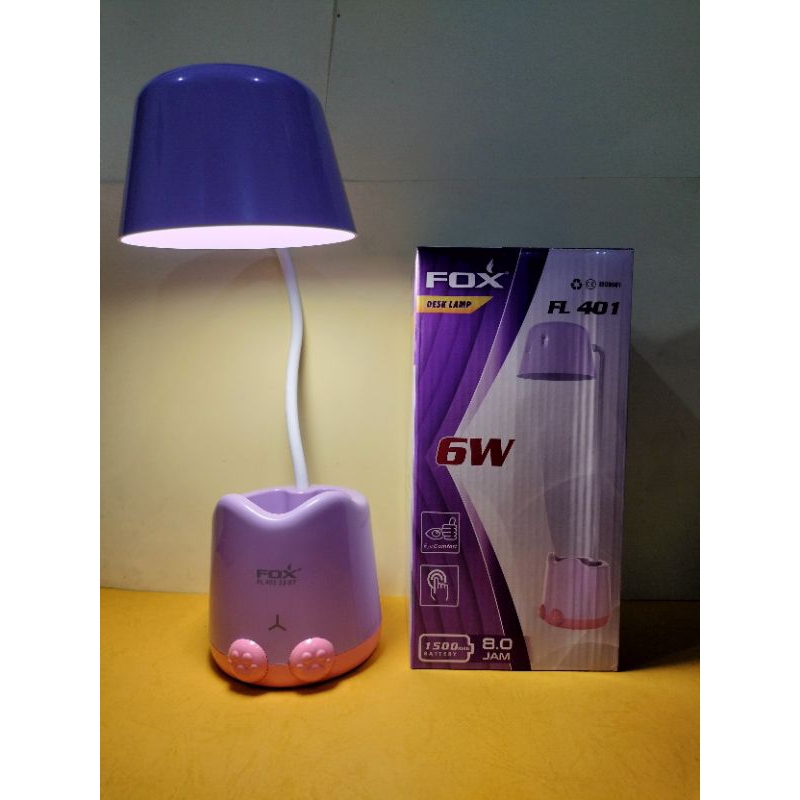Lampu belajar cas Fox FL 401
