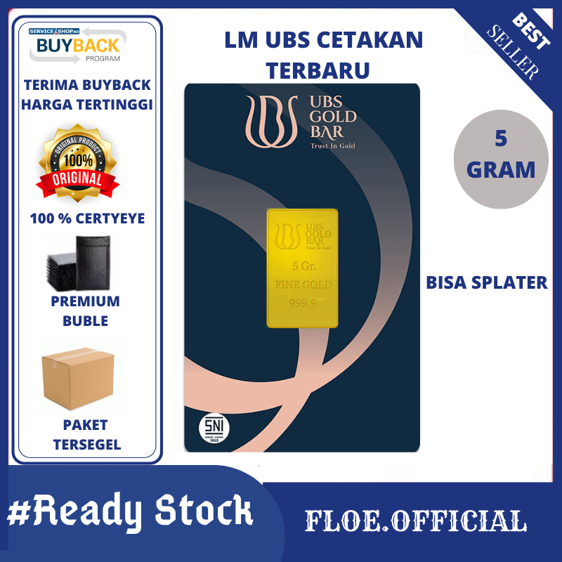LM EMAS UBS 5 Gram, LOGAM MULIA TERBARU