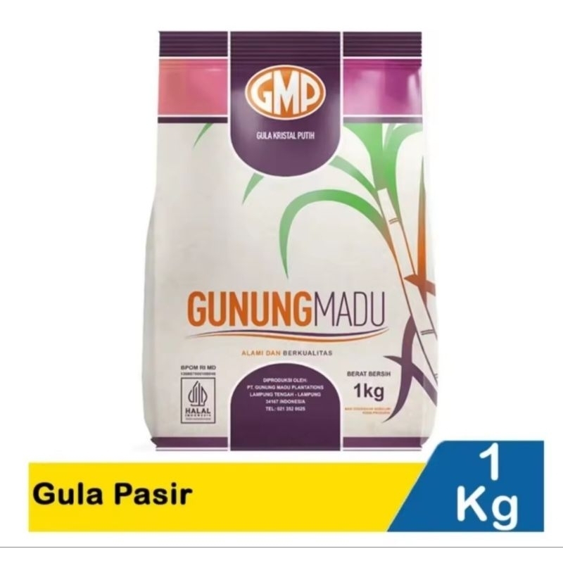 

GMP Gula Pasir Gunung Madu 1 Kg