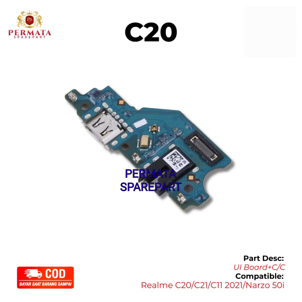 PAPAN CAS REALME C20 | REALME C21 | REALME C11 2021 | NARZO 50i | KONEKTOR CAS HP