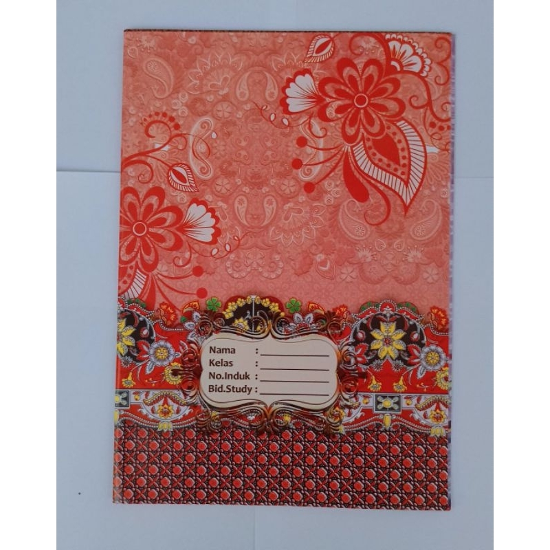 

SAMPUL KERTAS BATIK KWARTO ukuran buku tulis biasa 1 Pcs