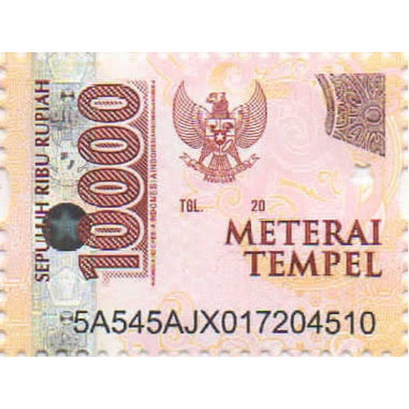 

Materai Tempel 10000