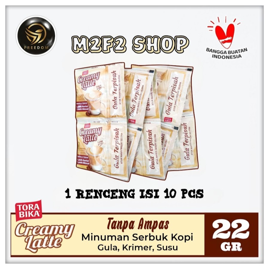 

Torabika Creamy Latte | Kopi Instant Bubuk Tanpa Ampas Sachet - 22 gr (Kemasan 1 Renceng)