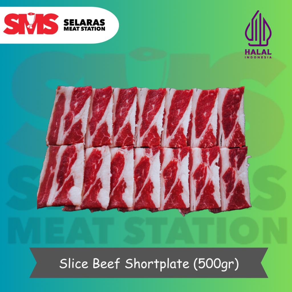 

Daging Slice Shortplate Beef Sliced Iris Tipis FRESH CUT HALAL 500gr - Selarasmeatshop