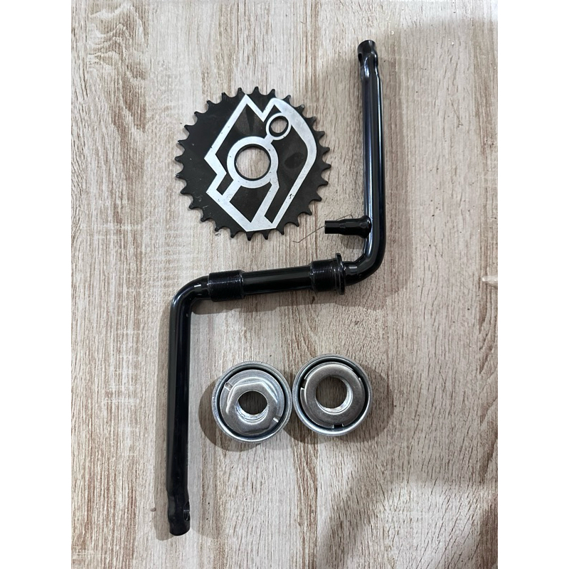 As Tengah Crank Sepeda BMX 20 satu set piring+mangkok+as