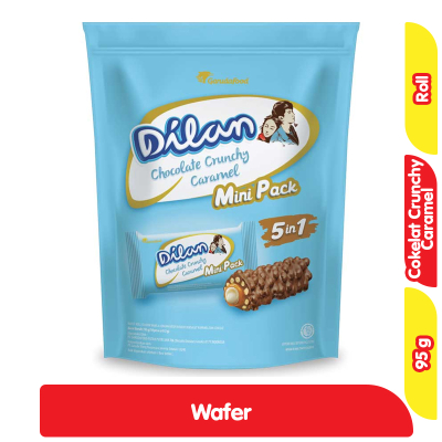 

Dilan Chocolate Crunchy Caramel Mini Pack 95 Gram - Dilan Mini Pack