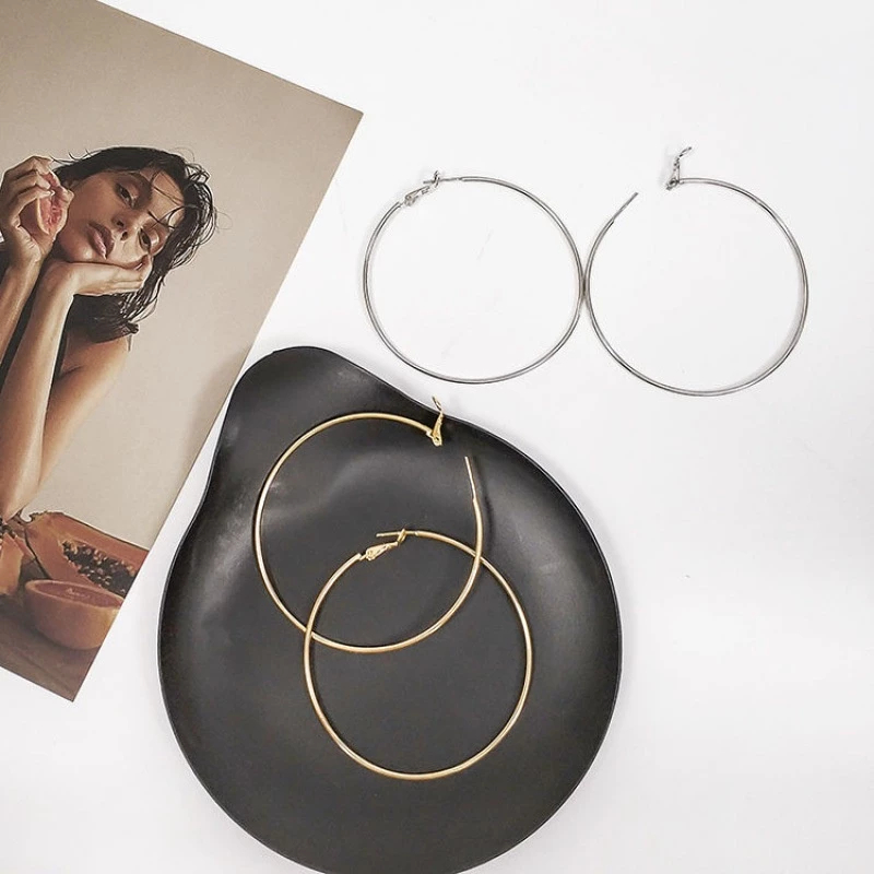 HEMAT 6 PASANG /SET ANTING BULAT HOOP WANITA EARRING / ANTING PESTA BULAT KECIL BESAR