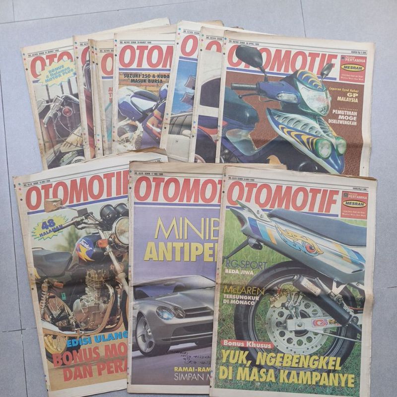 Tabloid OTOMOTIF Jadul. Tahun 1999