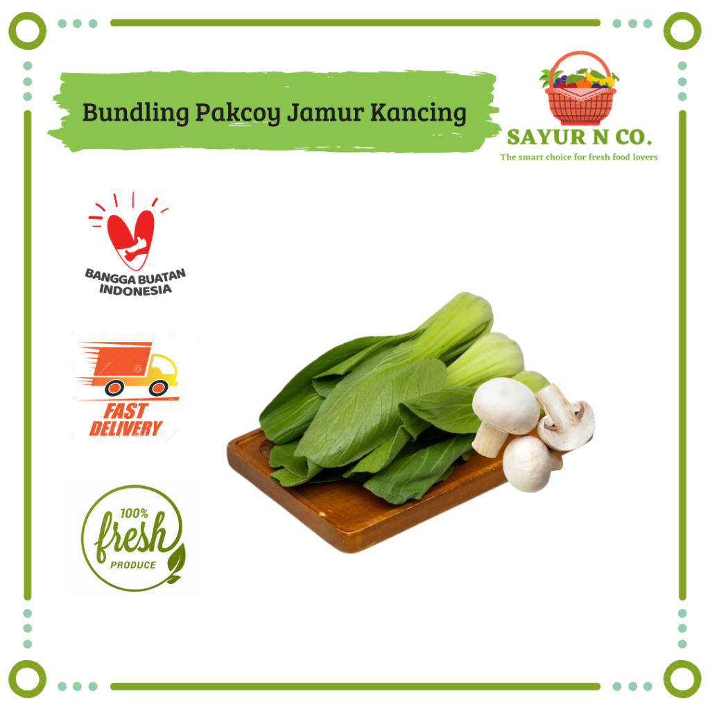 

Bundling Pakcoy Jamur Kancing - Champignon Mushroom 350gr | Sayur N Co Bekasi