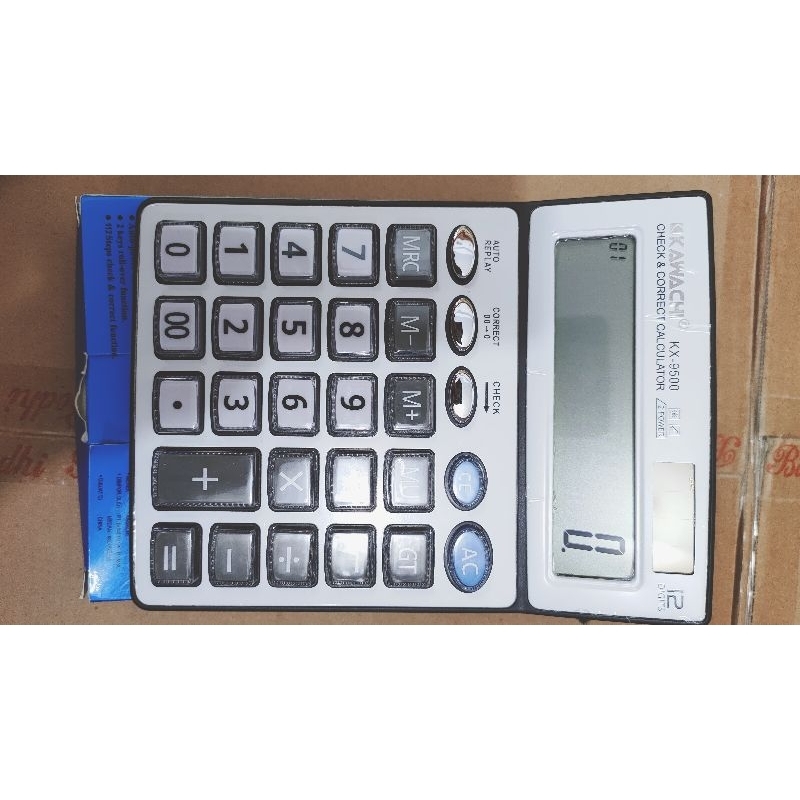 

Kawachi Kalkulator 12 Digits Check & Recheck