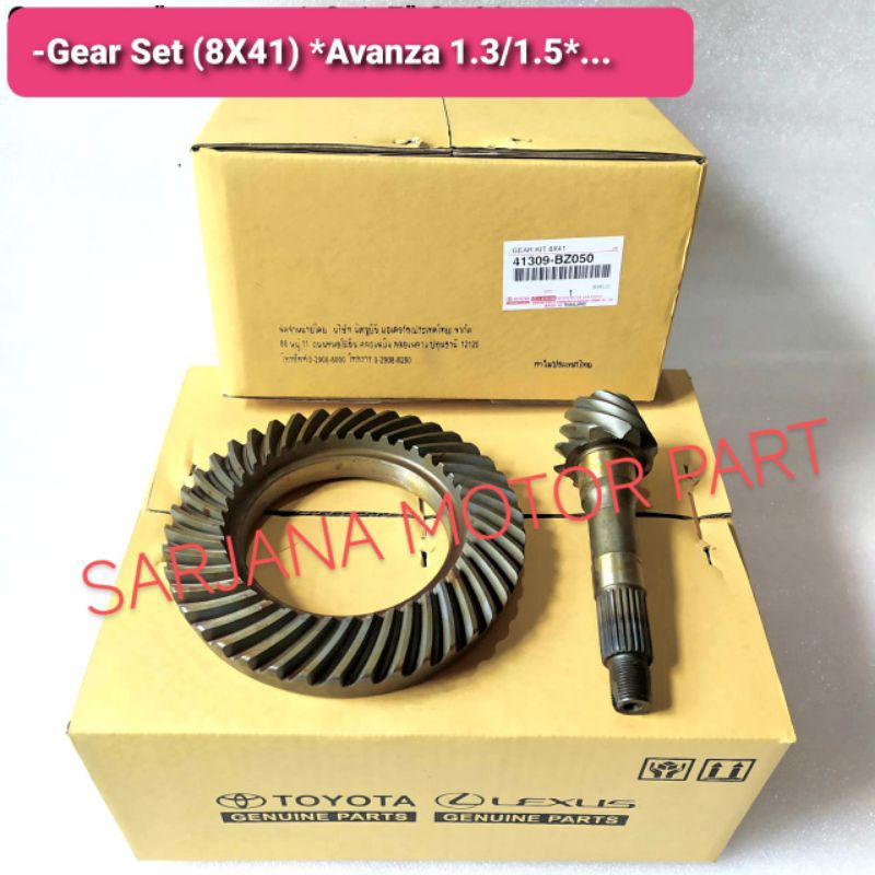 gear set gigi gardan Toyota Avanza 1.3 1.5 grandmax,8x41