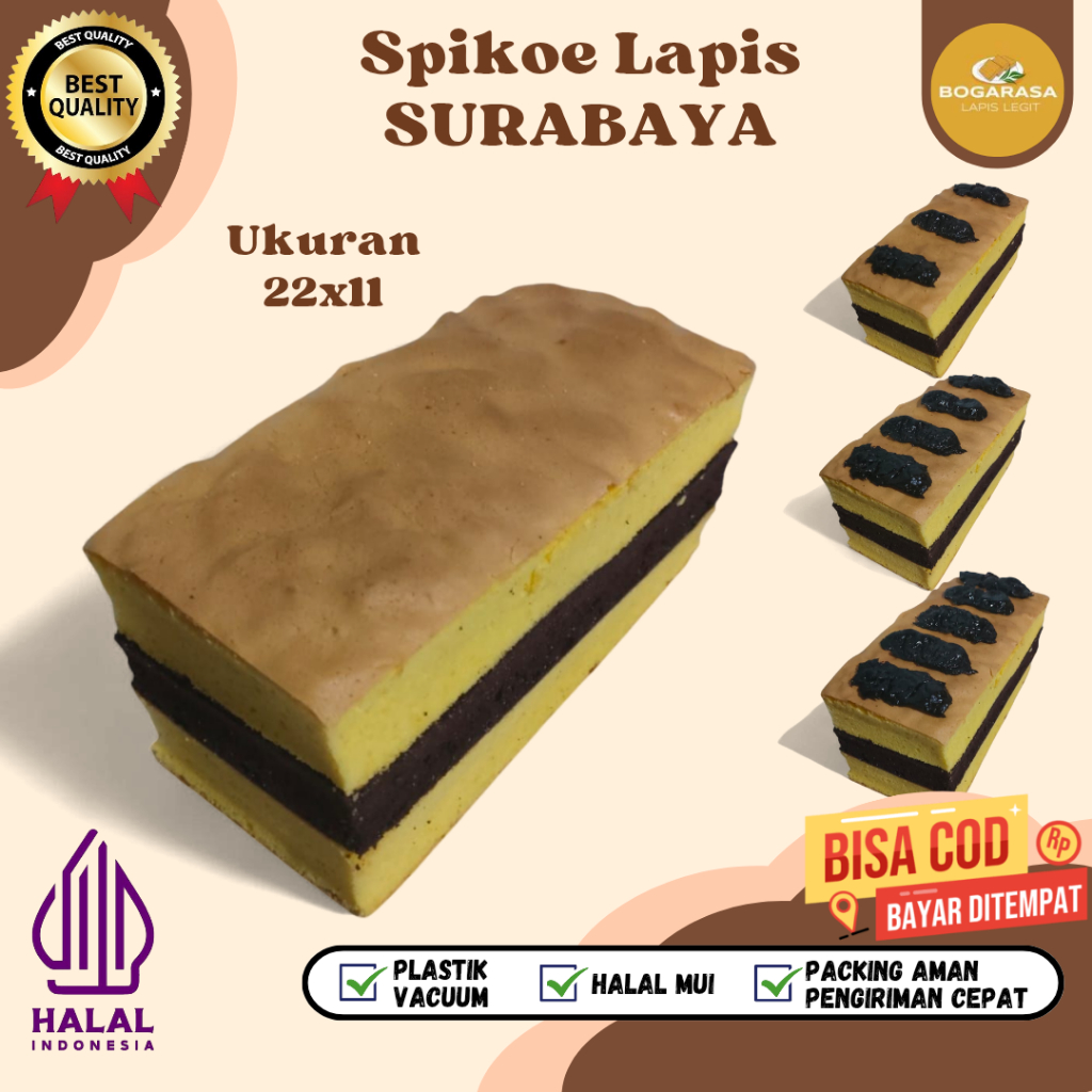 

Lapis Surabaya Kue Surabaya Lapis Legit Bolu Legit Ukuran 22x11 Pilihan Varian Rasa