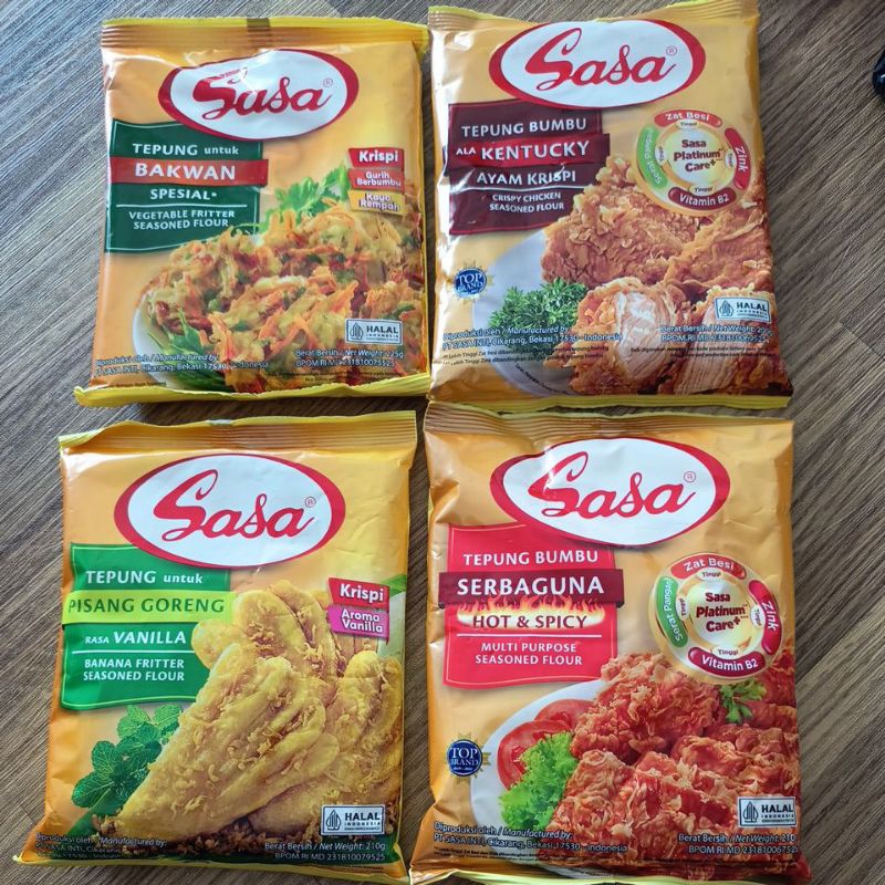 

Sasa Tepung Bumbu Hot Kentucky Bakwan Pisang Goreng 210g