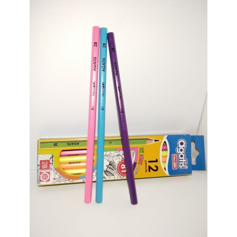 

Pensil Agatis 2B Neon ready stock// bisa cod