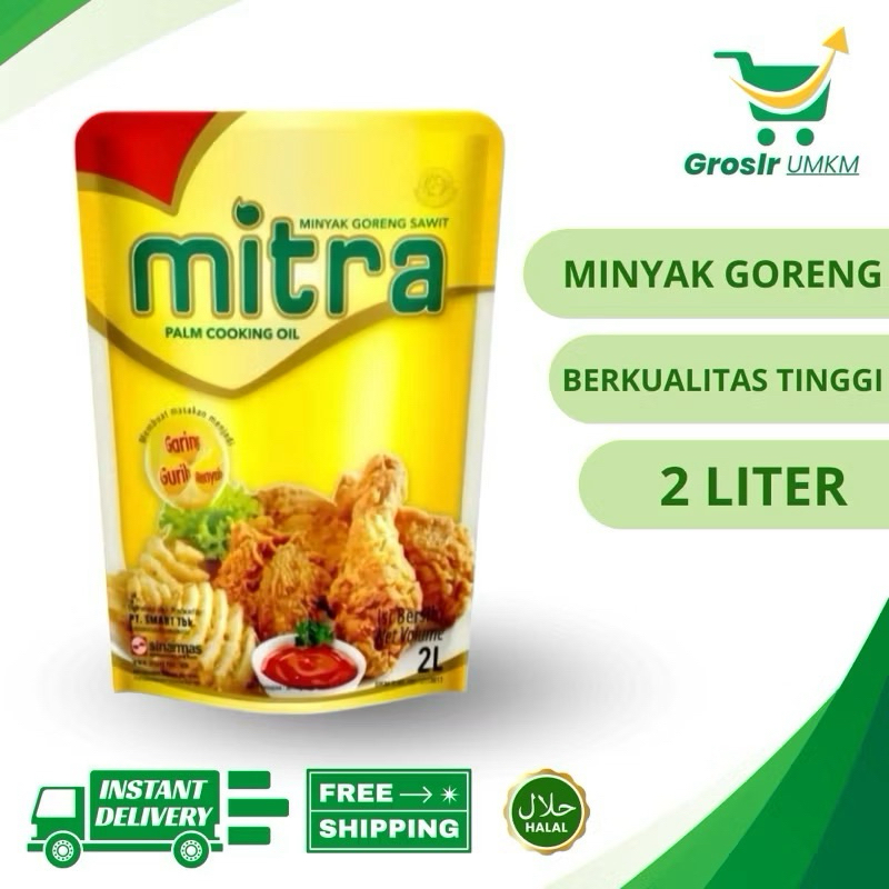 

TERMURAH Minyak goreng mitra 2 literan isi 6 pouch 1 dus