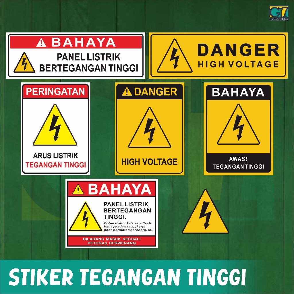 

Stiker Peringatan Panel Listrik Tegangan Tinggi | Stiker Listrik | Stiker K3 Listrik | Stiker Panel