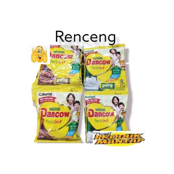 

Dancow renceng / Susu Dancow sachet / Dancow putih / Vanila & cokelat