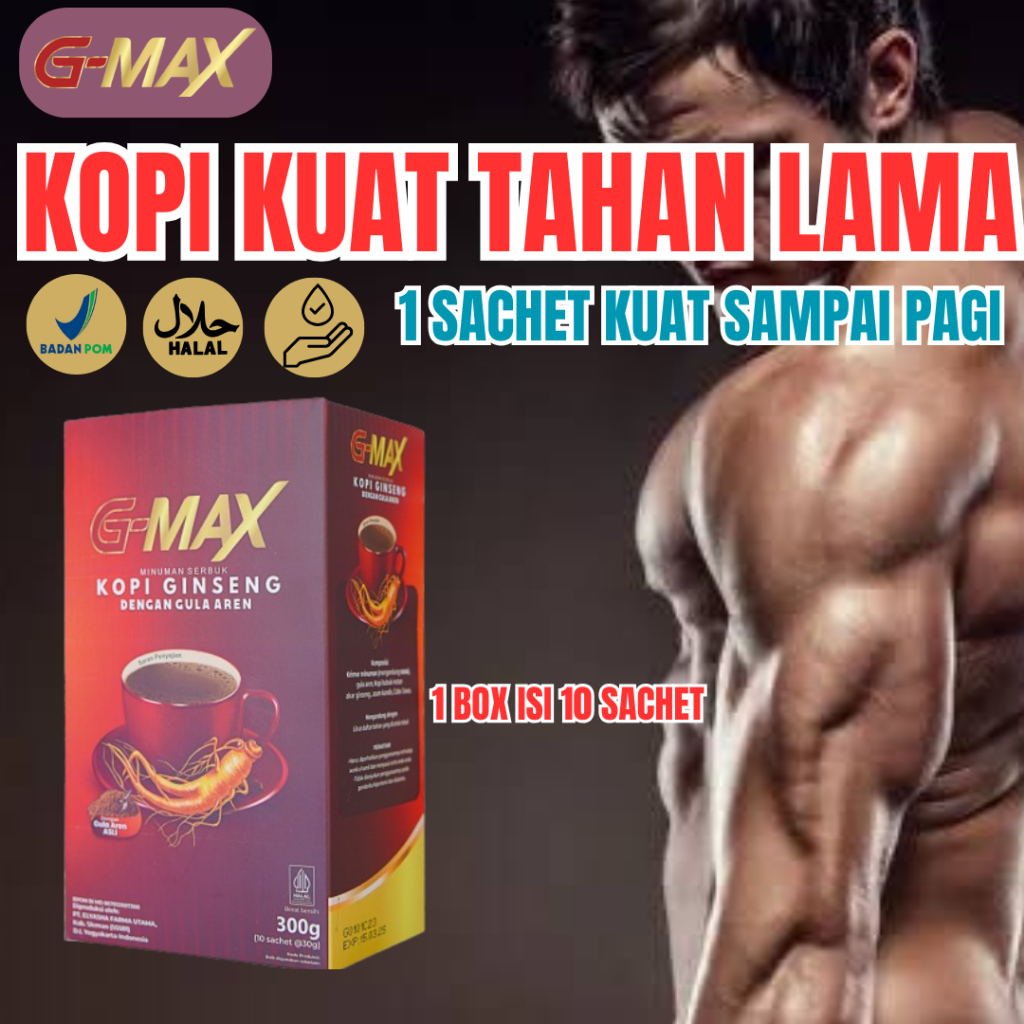 

Kopi G-max Rasa Ginseng Penambah Stamina Membantu Meningkatkan Ketahanan Pria Bpom