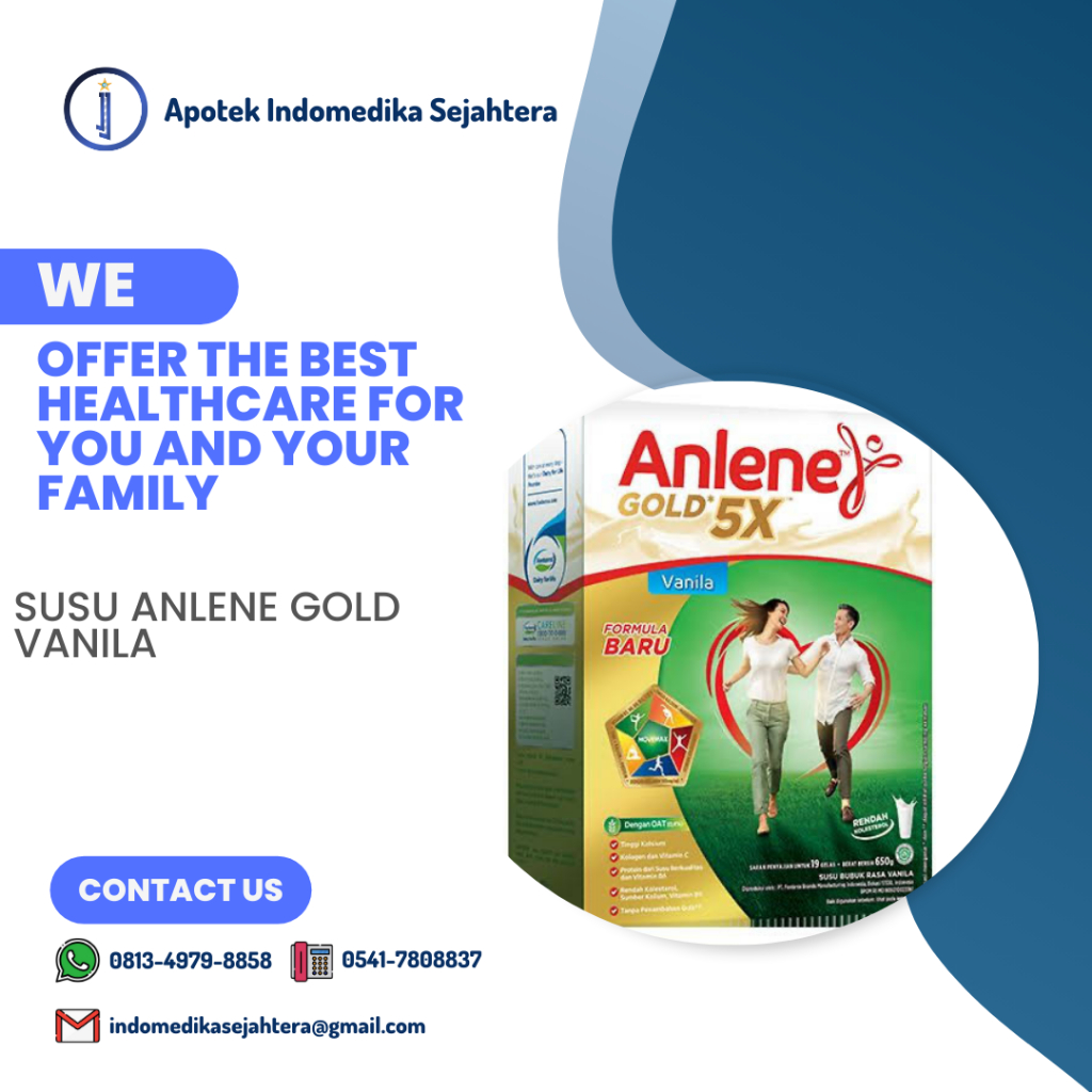 

SUSU ANLENE GOLD 5X VANILA / KEMASAN 600GRAM / SUSU TULANG DAN SENDI DEWASA