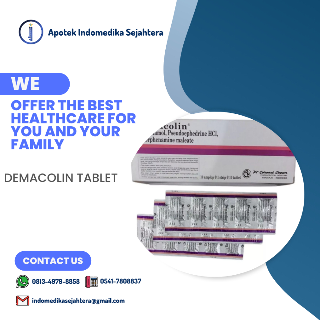 Demacolin Tablet/Strip / Obat Batuk Pilek