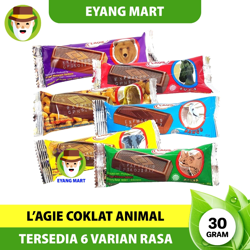

L'AGIE Animal Series Milk Chocolate - Netto 25 gr