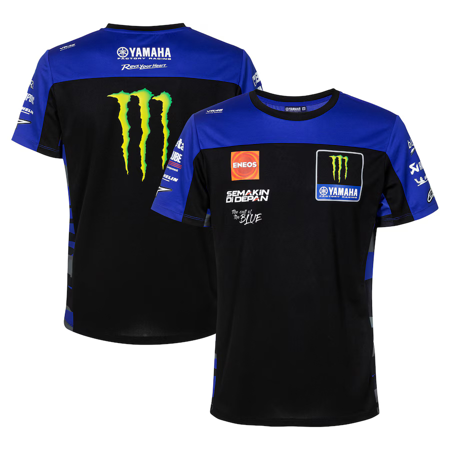 Yamaha MotoGP 2024 Team T-Shirt. Kaos Pria. Official MotoGP Merchandise