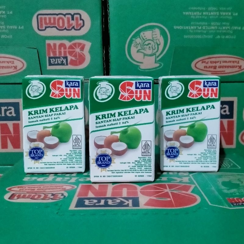 

Sun Kara Santan Kelapa 110ml ECER | SunKara Krim Kelapa Santan 110ml