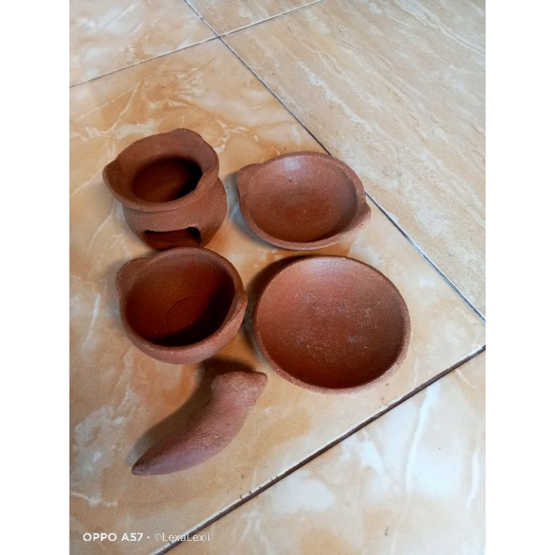 mainan anak masak masakan/ dolanan anak masak masakan gerabah tanah liat