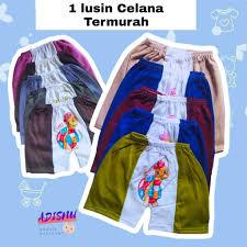 1 Lusin [ TERMURAH ] Celana Pendek Lusinan Bayi Anak